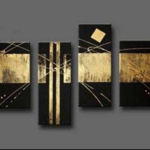 Gold And Black Metal Wall Art (Photo 19 of 20)