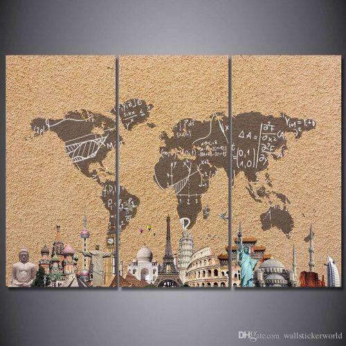 Vintage World Map Wall Art (Photo 10 of 20)