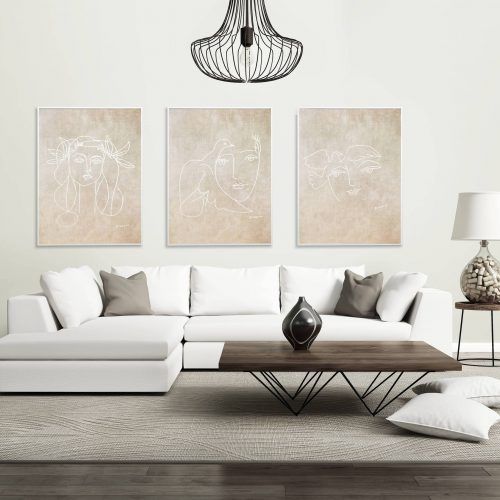 Neutral Abstract Wall Art (Photo 17 of 20)