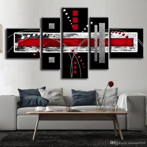Red And Black Canvas Wall Art (Photo 8 of 20)
