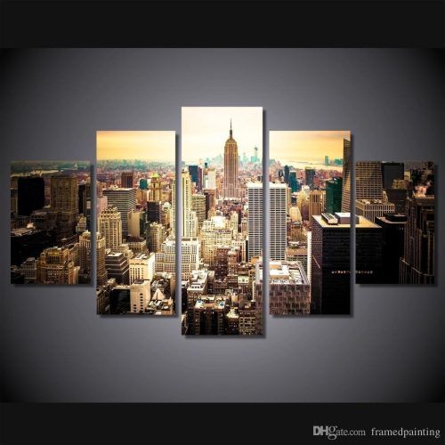 Canvas Wall Art Of New York City (Photo 6 of 15)