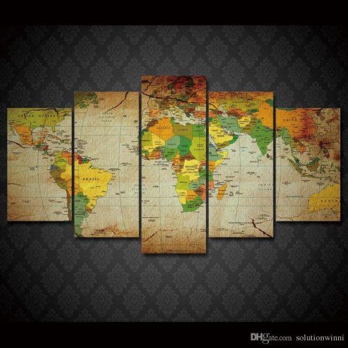 World Map Wall Art Framed (Photo 17 of 20)