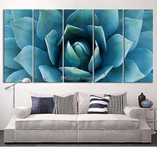 Large Teal Wall Art (Photo 6 of 20)