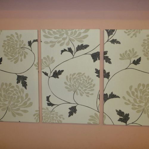 Floral Fabric Wall Art (Photo 4 of 15)