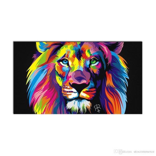 Abstract Lion Wall Art (Photo 8 of 20)