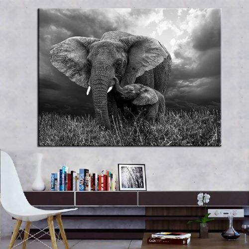 Elephant Canvas Wall Art (Photo 5 of 20)