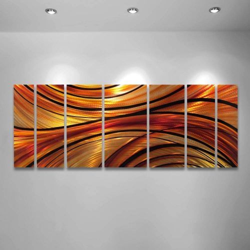 Abstract Orange Wall Art (Photo 2 of 20)