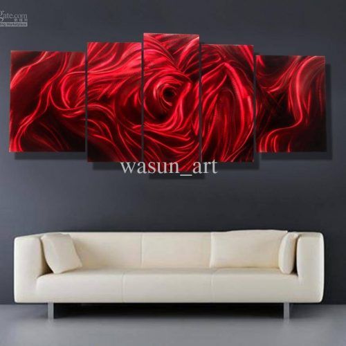 Red Rose Wall Art (Photo 1 of 20)