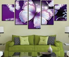 20 Inspirations Abstract Butterfly Wall Art