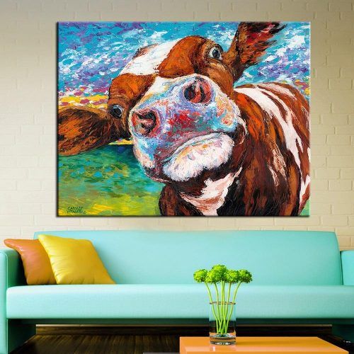 Cow Canvas Wall Art (Photo 8 of 20)