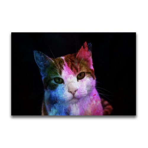 Cat Canvas Wall Art (Photo 7 of 20)