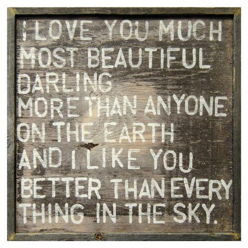 'Love You More' Wood Wall Decor (Photo 19 of 20)