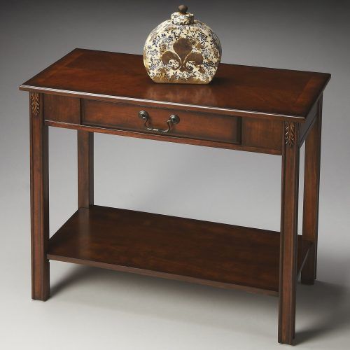 Heartwood Cherry Wood Console Tables (Photo 1 of 20)