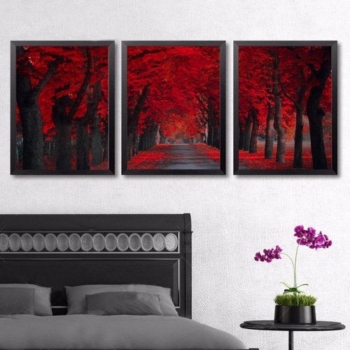 Red Canvas Wall Art (Photo 11 of 15)