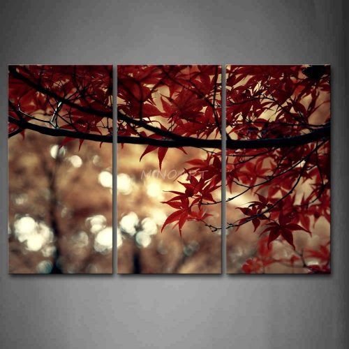 Leaves Canvas Wall Art (Photo 14 of 15)