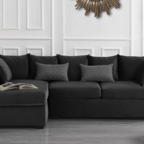 3 Seat L Shaped Sofas In Black (Photo 19 of 20)