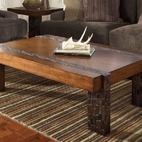 Rustic Wood Coffee Tables (Photo 17 of 21)