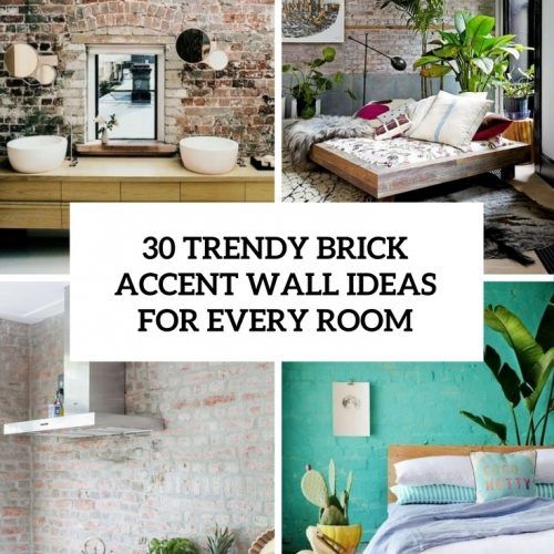 Brick Wall Accents (Photo 8 of 15)