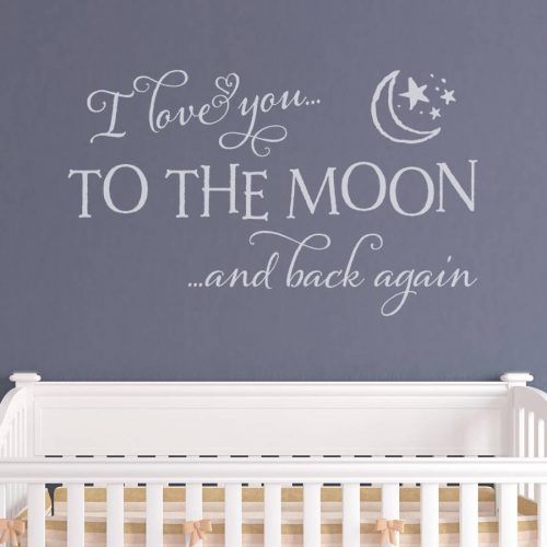 I Love You To The Moon And Back Wall Art (Photo 16 of 20)