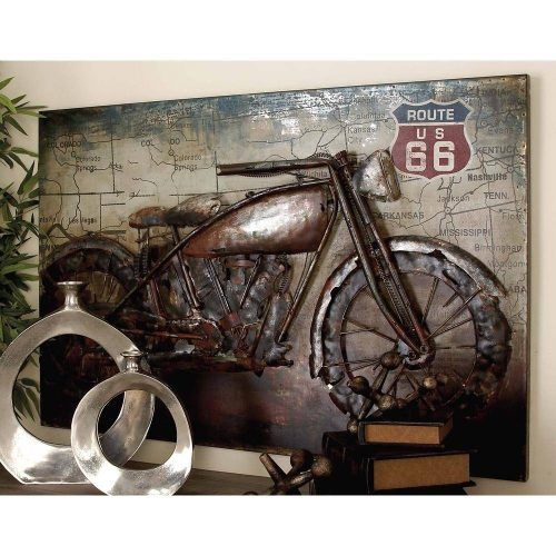 Motorcycle Metal Wall Art (Photo 2 of 20)