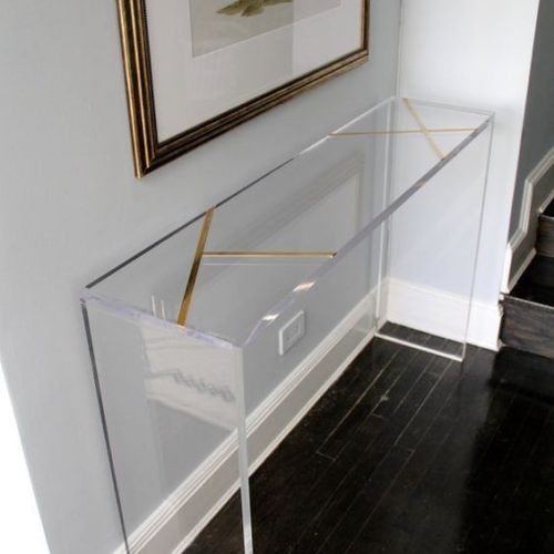 Acrylic Modern Console Tables (Photo 13 of 20)