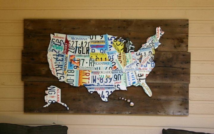 20 The Best License Plate Map Wall Art