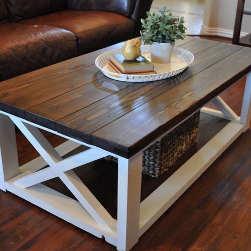 Modern Wooden X-Design Coffee Tables (Photo 4 of 20)