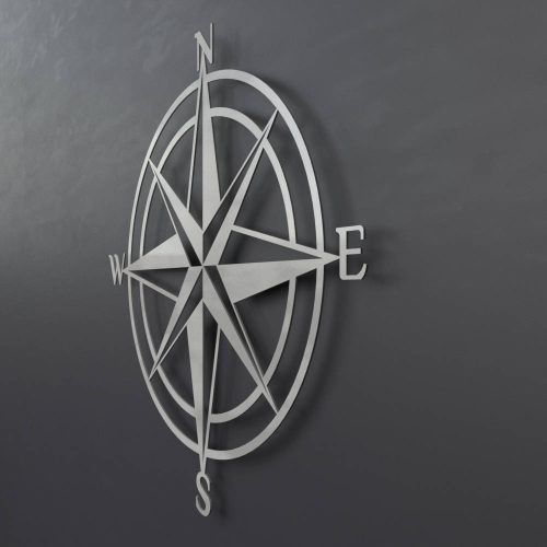 Outdoor Metal Wall Compass (Photo 11 of 20)