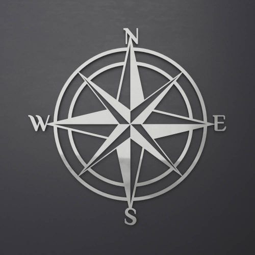 Outdoor Metal Wall Compass (Photo 19 of 20)