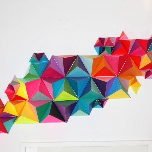 3D Triangle Wall Art (Photo 2 of 20)