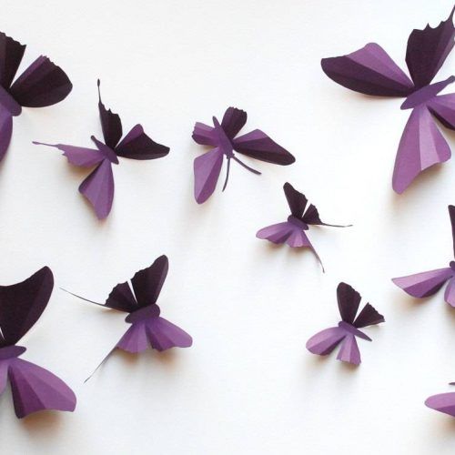 3D Removable Butterfly Wall Art Stickers (Photo 17 of 20)