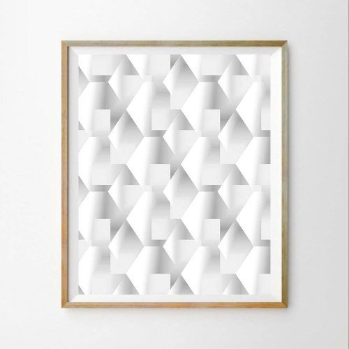White 3D Wall Art (Photo 20 of 20)