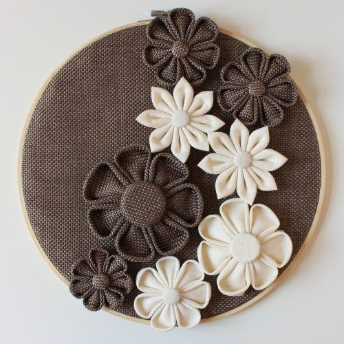 Floral Fabric Wall Art (Photo 9 of 15)