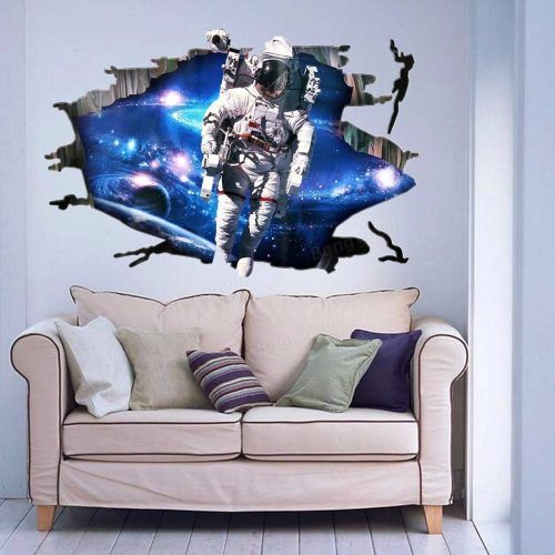 Astronaut 3D Wall Art (Photo 7 of 20)