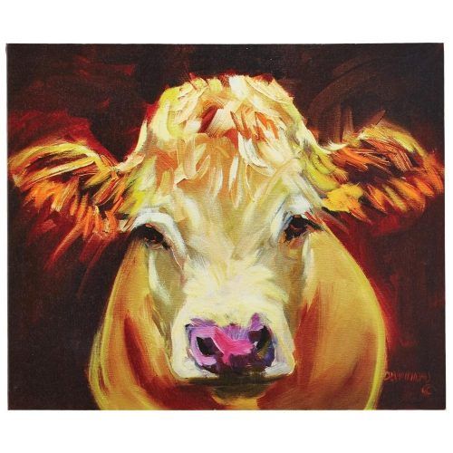 Cow Canvas Wall Art (Photo 2 of 20)