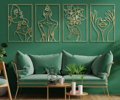 The 20 Best Collection of Large Single Line Metal Wall Art