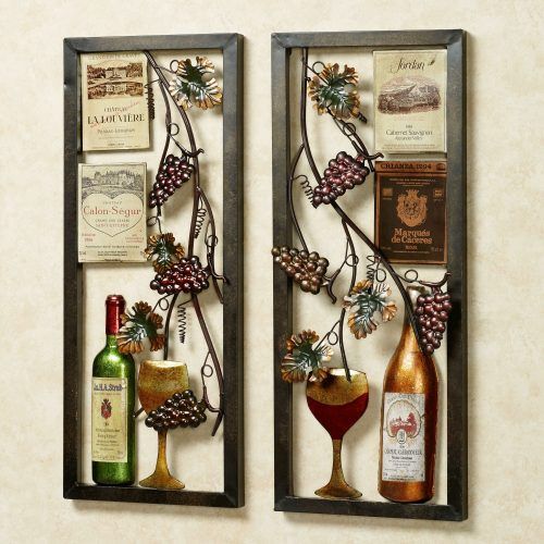 4 Piece Metal Wall Plaque Decor Sets (Photo 6 of 20)
