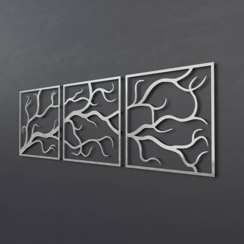 4 Piece Metal Wall Plaque Decor Sets (Photo 17 of 20)