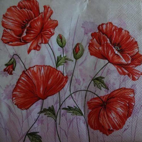 Blended Fabric Poppy Red Wall Hangings (Photo 11 of 20)