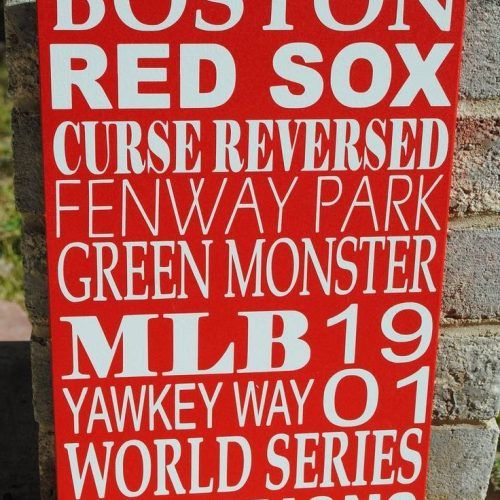 Red Sox Wall Decals (Photo 11 of 30)