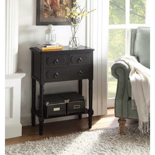 Black Wood Storage Console Tables (Photo 10 of 20)