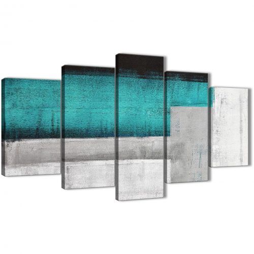 Oversized Teal Canvas Wall Art (Photo 14 of 20)