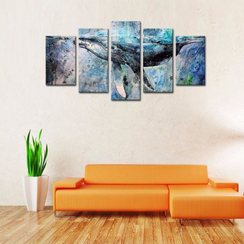 Whale Canvas Wall Art (Photo 8 of 20)