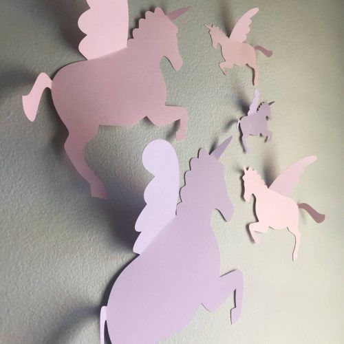 3D Unicorn Wall Art (Photo 4 of 20)