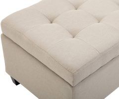 2024 Latest Cream Wool Felted Pouf Ottomans