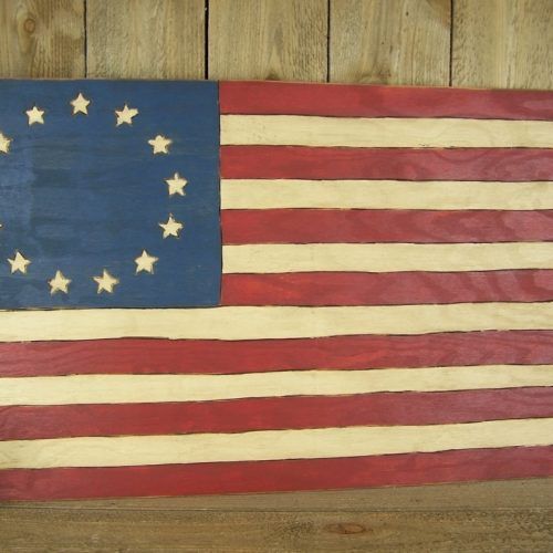 Wooden American Flag Wall Art (Photo 20 of 20)