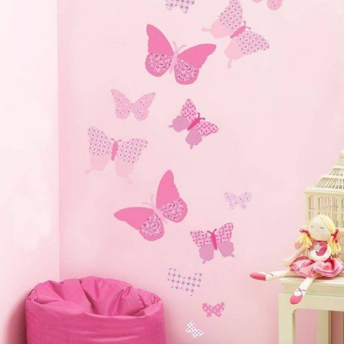 Pink Butterfly Wall Art (Photo 6 of 20)