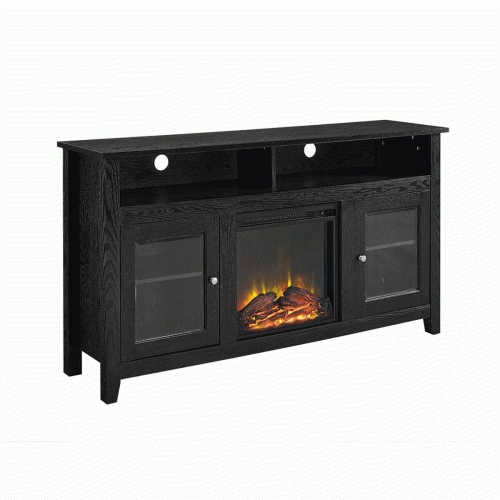 Wood Highboy Fireplace Tv Stands (Photo 16 of 20)