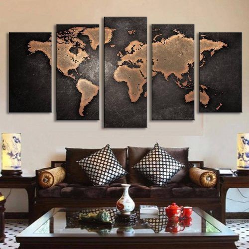 Vintage World Map Wall Art (Photo 19 of 20)