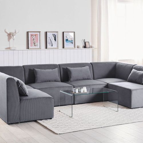 Modern U-Shape Sectional Sofas In Gray (Photo 14 of 20)